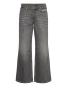 Ample Low Rise Loose Wide Leg Jeans Grey Weekday
