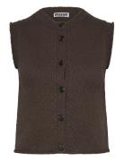 Knitted Vest Brown Weekday