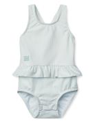 Amina Baby Stripe Swimsuit Blue Liewood