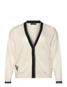 Two-T Cotton-Blend Cardigan Cream Lauren Women