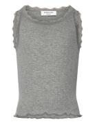 Rkbalta Sl Short Lace Top Grey Rosemunde Kids