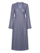 2245 Dry Jersey, Long Sleeve Wrap T Blue STINE GOYA