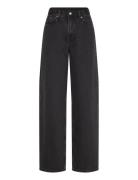 Rail Mid Loose Jeans Black Weekday