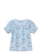 Colombe Ss Blouse Blue Fliink