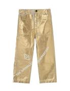Shiny Condor Kid Pants Gold Gold THE ANIMALS OBSERVATORY