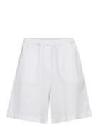 Mmemmie Linen Bermuda Shorts White MOS MOSH