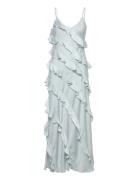 Jiselle Frill Dress Blue Twist & Tango