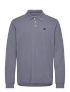 Ls Polo Shirt Blue Wrangler