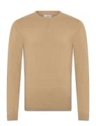 100% Recycle Knit Round Neck Beige Lindbergh