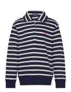 Striped French Terry Sweatshirt Navy Ralph Lauren Kids