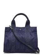 Nylon Small Stevie Tote Bag Navy Lauren Ralph Lauren