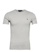 Custom Slim Fit Soft Cotton T-Shirt Grey Polo Ralph Lauren