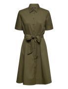 Silky Strtch Cotton-Dress Khaki Lauren Ralph Lauren
