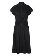 Twist-Front Cotton-Blend Shirtdress Black Lauren Ralph Lauren
