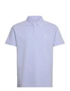 Custom Slim Fit Stretch Oxford Mesh Polo Blue Polo Ralph Lauren