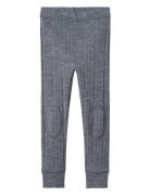 Nmmwang Wool Needle Longjohn Solid Noos Navy Name It