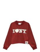 Vmnewyork Red Ls Short Sweat Jrs Girl Burgundy Vero Moda Girl