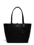 Faux-Leather Large Reversible Tote Bag Black Lauren Ralph Lauren