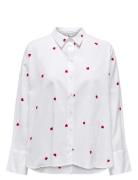 Onlnew Lina Grace Ls Emb Shirt Noos Wvn White ONLY