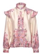 Reno Ruby Ruffle Blouse Pink Noella