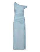 Layana Asym Maxi Dress Blue Bardot