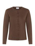 A8661, Milasz R-Neck Cardigan Brown Saint Tropez