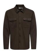 Onsnewkodyl Overshirt Sweat Brown ONLY & SONS