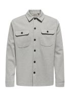 Onsnewkodyl Overshirt Sweat Grey ONLY & SONS