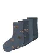 Nmmwak Wo/Bl 4P Sock Blue Name It