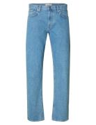 Slh196-Straight Ben Kori Jeans Noos Blue Selected