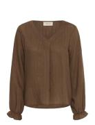 Crbetina Blouse Brown Cream