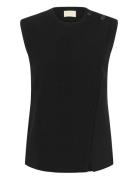 Slsarina Waistcoat Black Soaked In Luxury