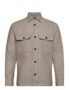 Jprrayle Melange Solid L/S Overshirt Sn Beige Jack & J S