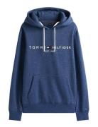 Tommy Logo Hoody Blue Tommy Hilfiger