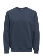 Onsceres Crew Neck Noos Navy ONLY & SONS