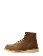 Slhteo New Suede Moc-Toe Boot B Brown Selected