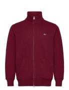 Reg Shield Full Zip Sweat Burgundy GANT
