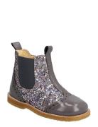 Booties - Flat - With Zipper Silver ANGULUS