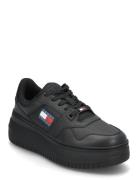 New Tjw Retro Basket Sneaker Fl Black Tommy Hilfiger