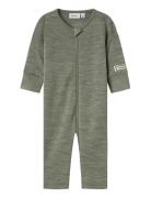 Nbmwyla Wo/Vi Ls Suit Khaki Name It