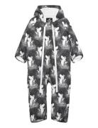 Winter Overall, Moomin Knytte Black Reima