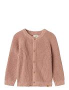 Nmnemlen Lin Ls Knit Card Lil Noos Pink Lil'Atelier