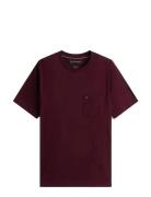 Essential Solid Pocket Tee Burgundy Tommy Hilfiger