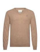 Extrafine Lambswool V-Neck Beige GANT