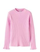 Nkfvianna Ls Slim Knit Pink Name It