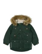 Twill Nylon Boy Parca Green Mikk-line