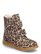 Boots - Flat - With Velcro Beige ANGULUS