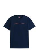Tjm Reg Linear Logo Tee Ext Navy Tommy Jeans