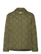 Quilted Jacket With Collar Khaki GANT