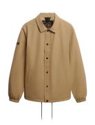 Nylon Coach Jacket Beige Superdry